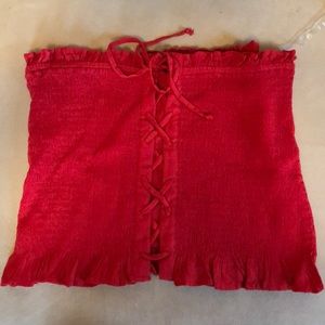 American Eagle XL red tube top